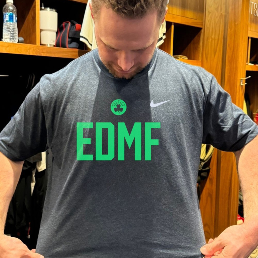 Jaylen Brown Boston Celtics Wearing Edmf T Shirt