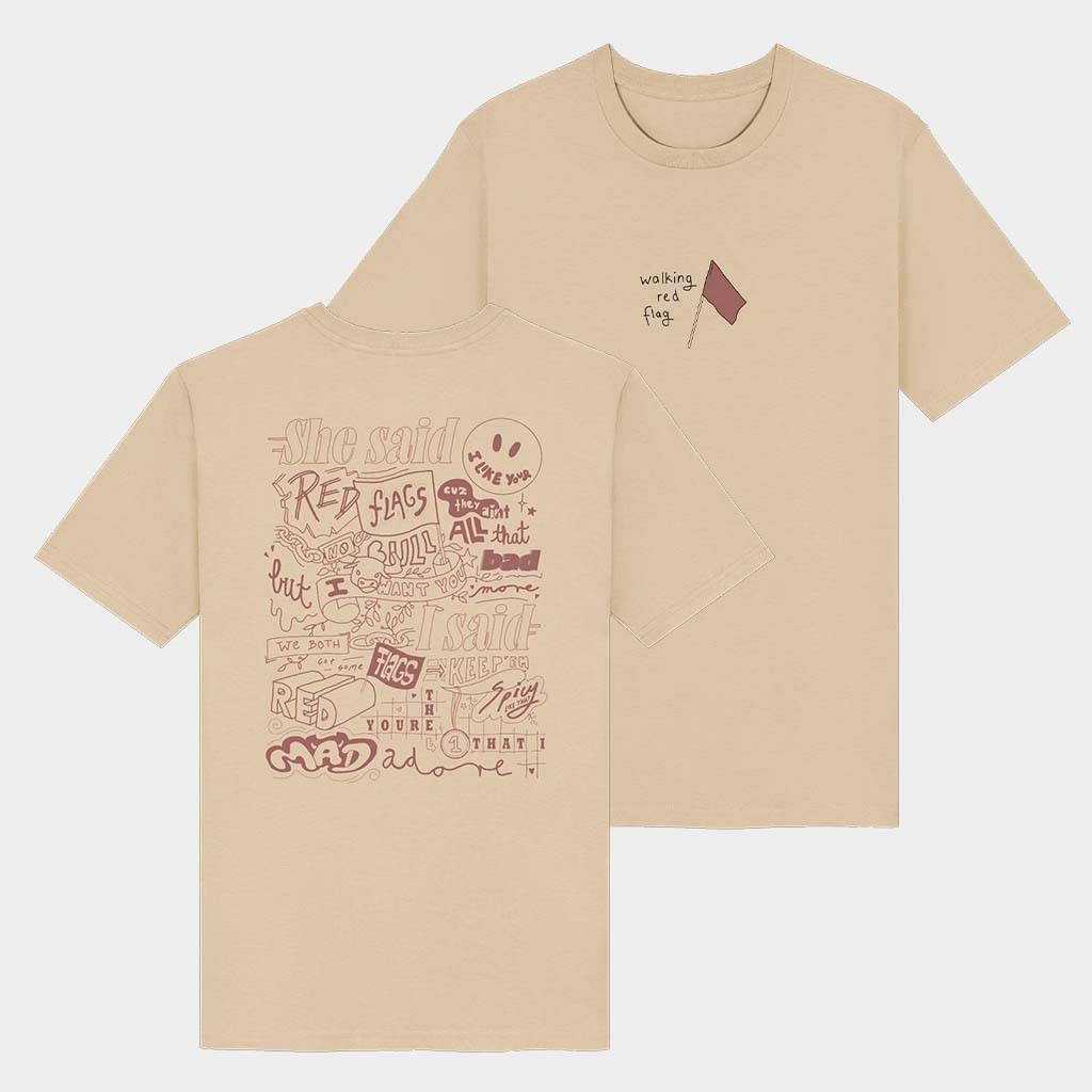 Jayo Merch Walking Red Flag T-Shirt Best Gifts For Husband