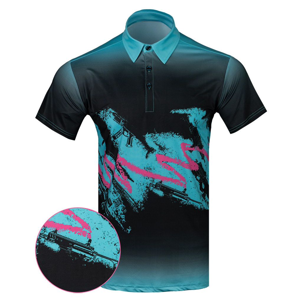 Jazz Polo Shirt Gun Print Polo Shirt Birthday Gifts For Boyfriend