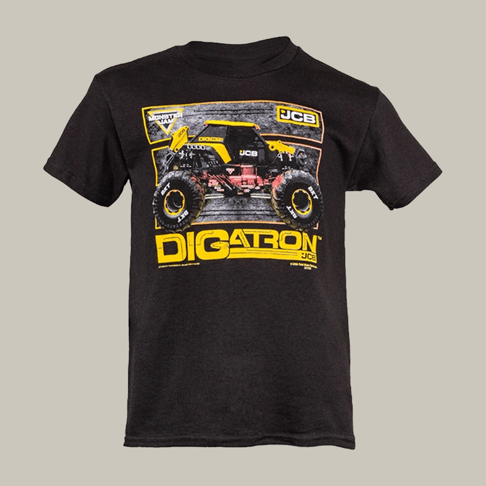JCB DIGatron Black Monster Jam T-Shirt Monster Jam Clothing Gifts For Husband