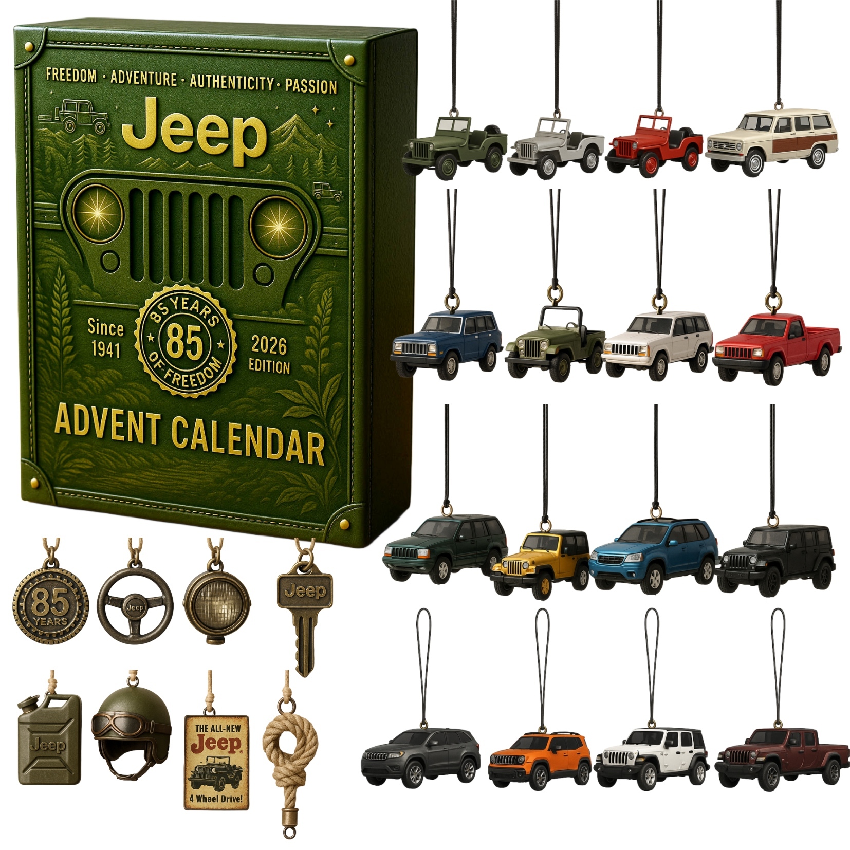 Jeep 85th Anniversary Advent Calendar Christmas Countdown Calendar Gift Ideas