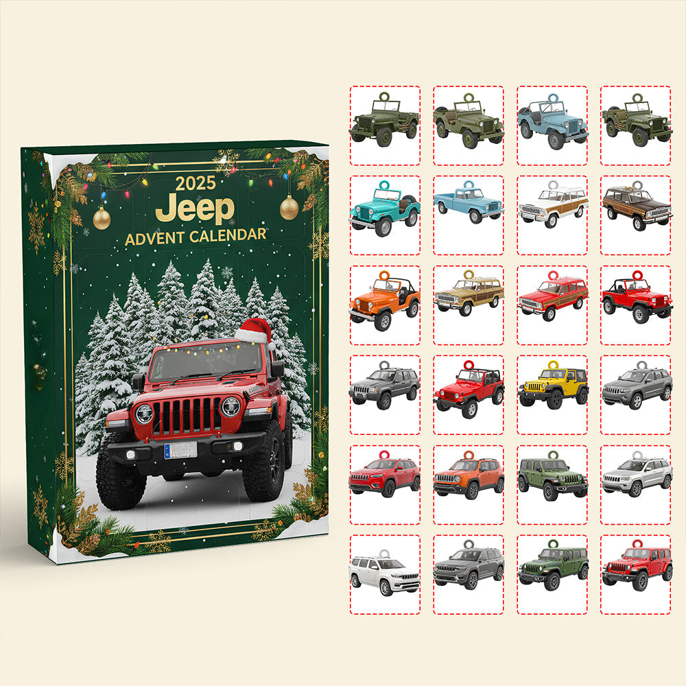 Jeep Advent Calendar Holiday Home Decor Christmas Advent Calendar Gifts For Jeep Lovers