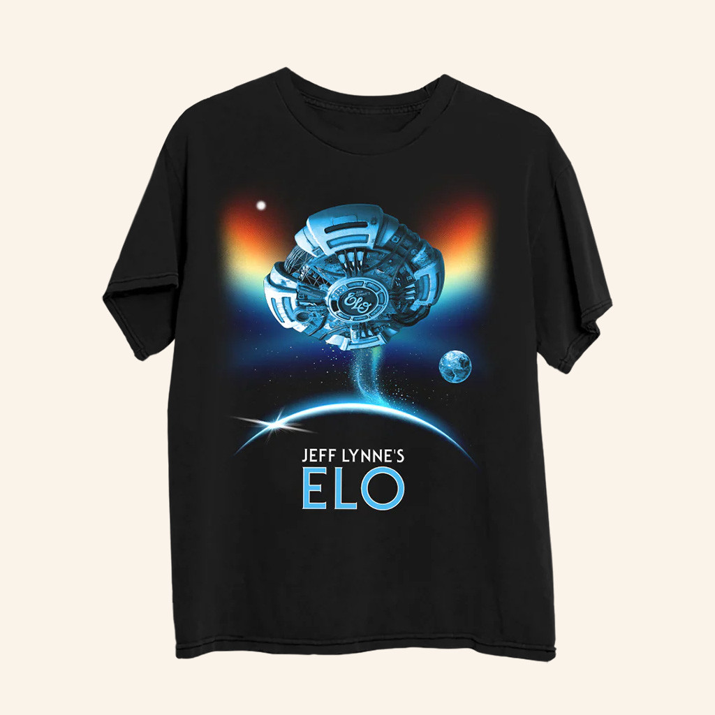 Jeff Lynne's Elo Merch Flying Astral Spaceship T-Shirt Christmas Gifts For Rock Fans Jeff Lynne's Elo Merch Flying Astral Spaceship T-Shirt Christmas Gifts For Rock Fans