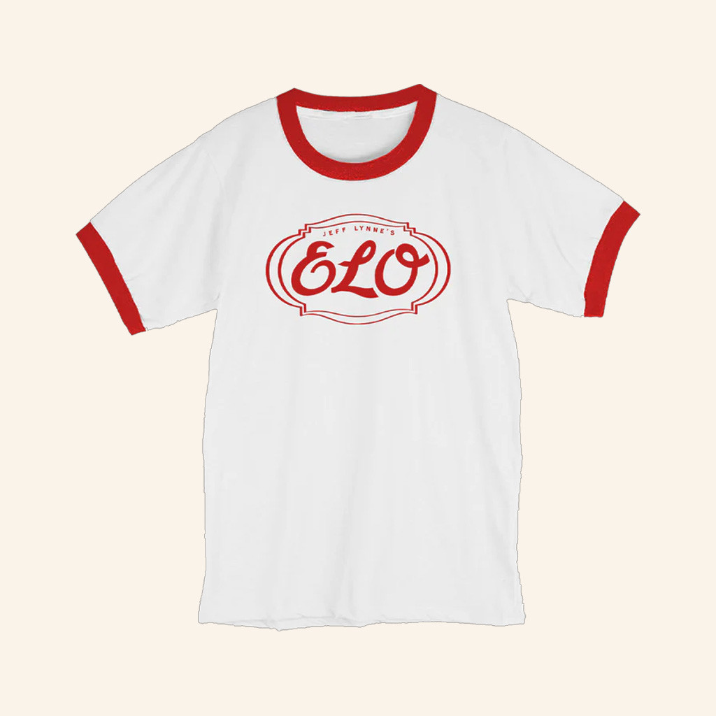 Jeff Lynne's Elo Merch Vintage Elo Ringer T-Shirt Xmas Presents For Him