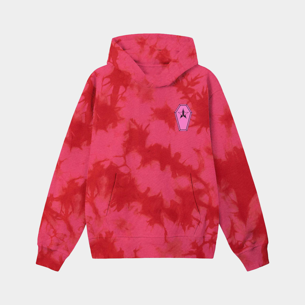 Jeffree Star Cosmetics Merch Blood Sugar Tie Dye Hoodie Birthday Gift For Friends-1