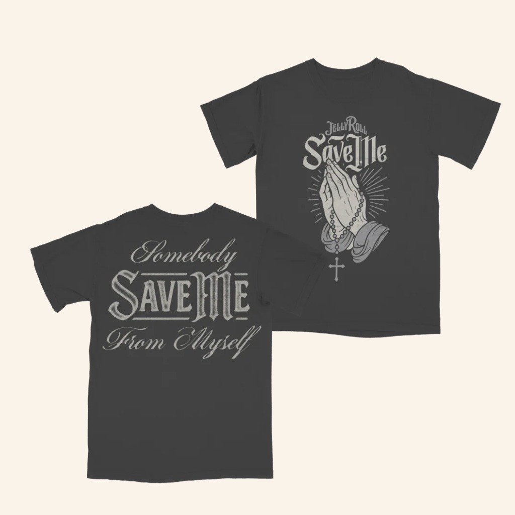 Jelly Roll 615 Merch Praying Hands Save Me T-Shirt Music Related Gifts For Him Jelly Roll 615 Merch Praying Hands Save Me T-Shirt Music Related Gifts For Him