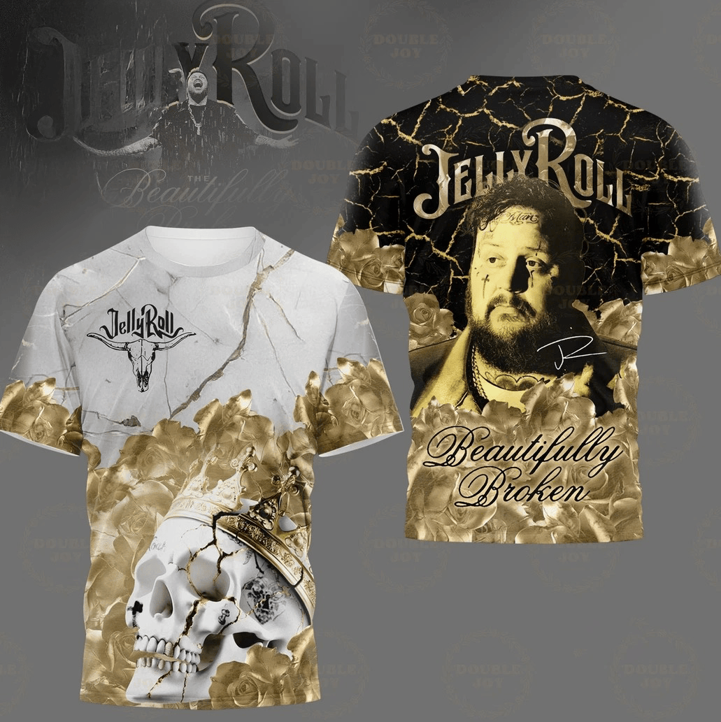 Jelly Roll Beautifully Broken 2025 T-Shirt Jelly Roll Merch Best Gift For Fans