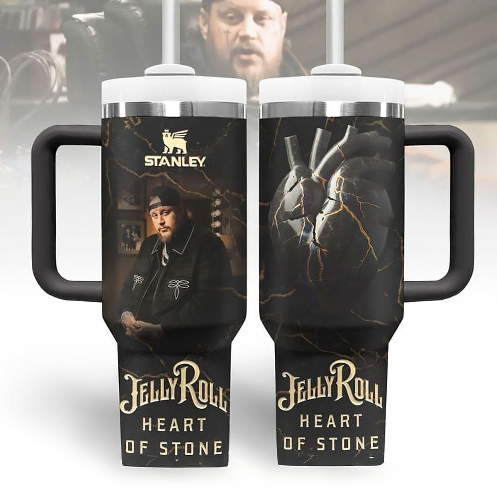 Jelly Roll Heart of Stone Limited Edition Stanley Tumbler Cup Presents For Music Lovers