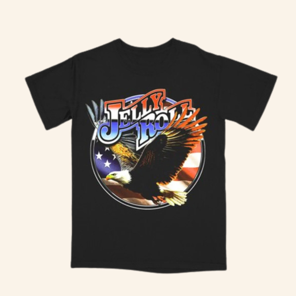 Jelly Roll Merch Black Eagle T-Shirt Gifts For People Who Like Music Jelly Roll Merch Black Eagle T-Shirt Gifts For People Who Like Music