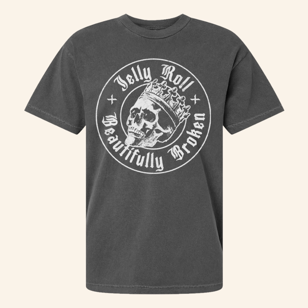 Jelly Roll Merch Faded Skull T-Shirt Best Gifts For Hip Hop Lovers