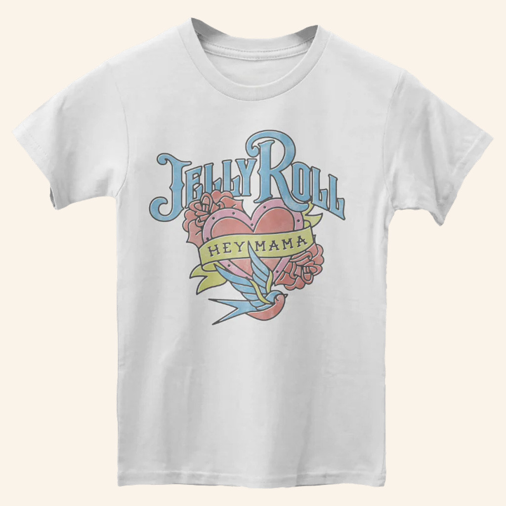 Jelly Roll Merch Hey Mama T-Shirt Gift Ideas For Hip Hop Lovers