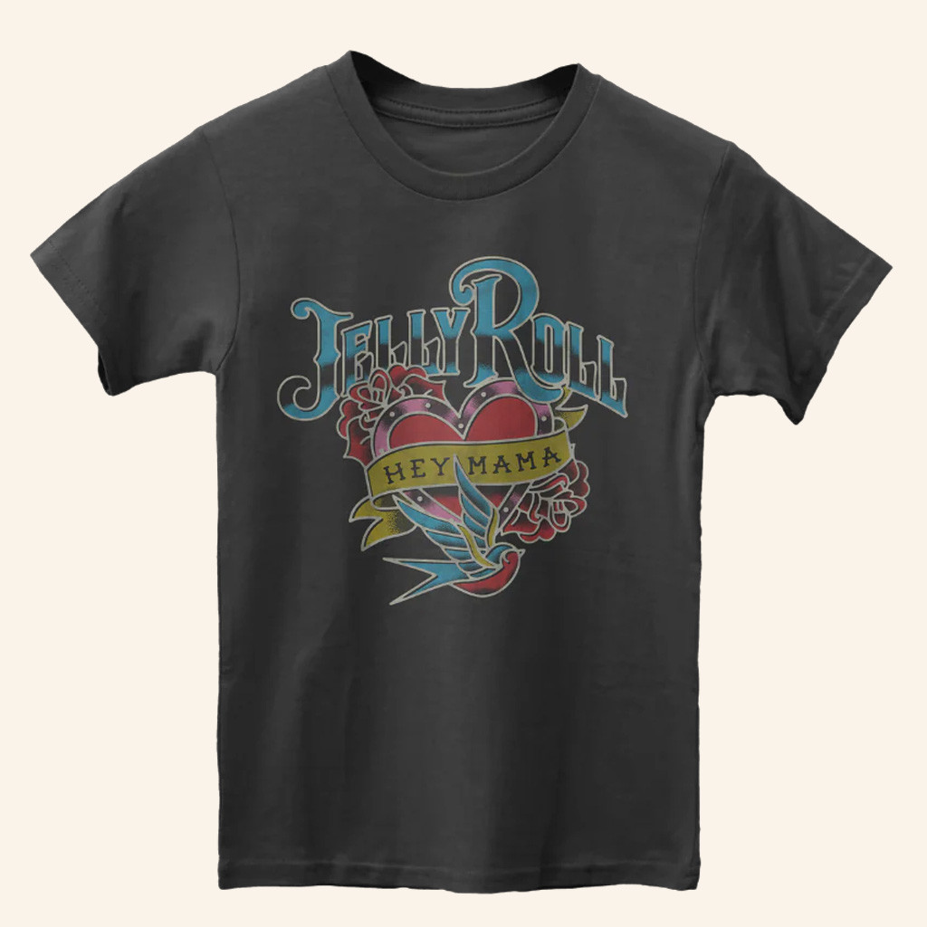 Jelly Roll Merch Hey Mama T-Shirt Unique Birthday Gifts For Son Jelly Roll Merch Hey Mama T-Shirt Unique Birthday Gifts For Son