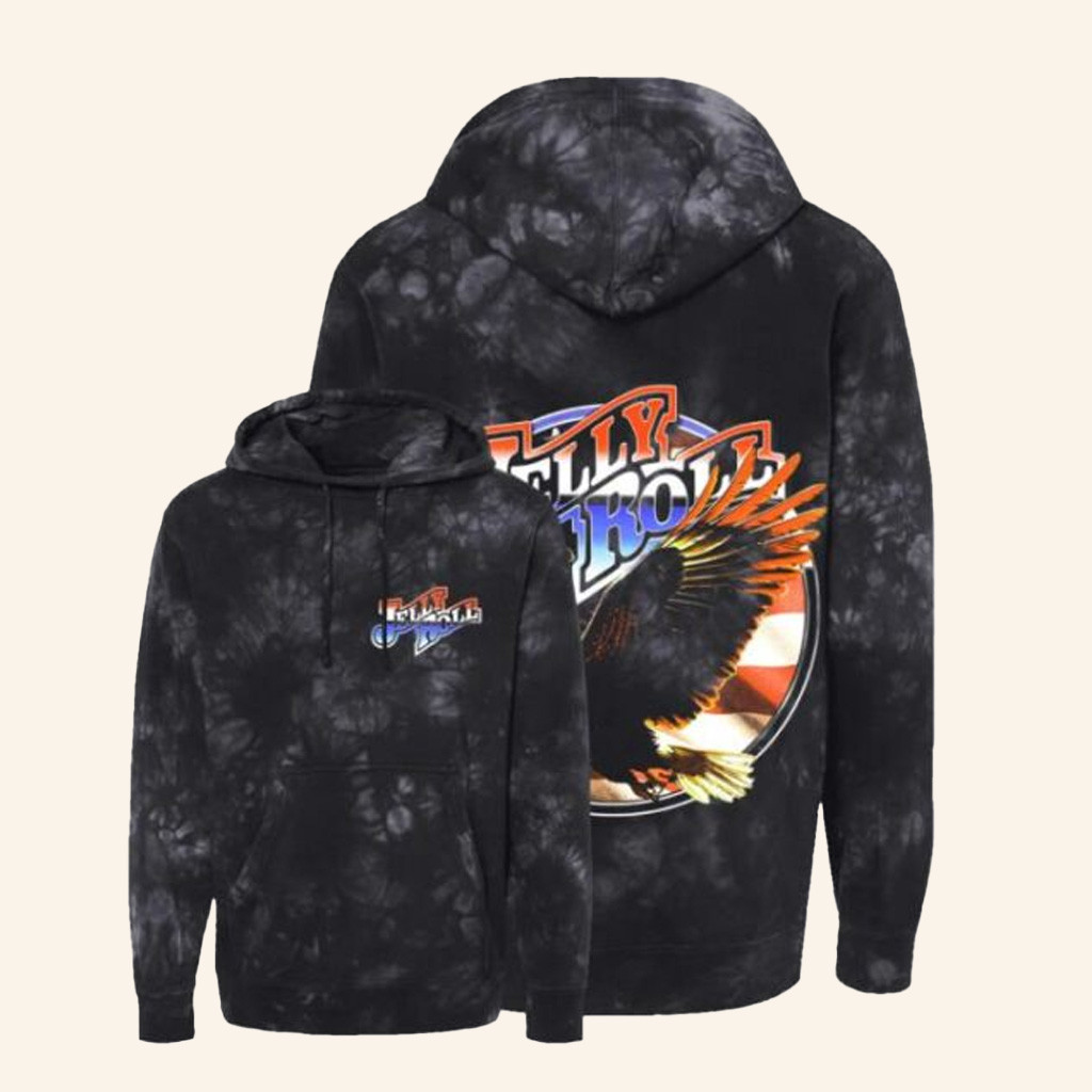 Jelly Roll Merch Tie Dye Eagle Hoodie Birthday Ideas For Boyfriend Jelly Roll Merch Tie Dye Eagle Hoodie Birthday Ideas For Boyfriend