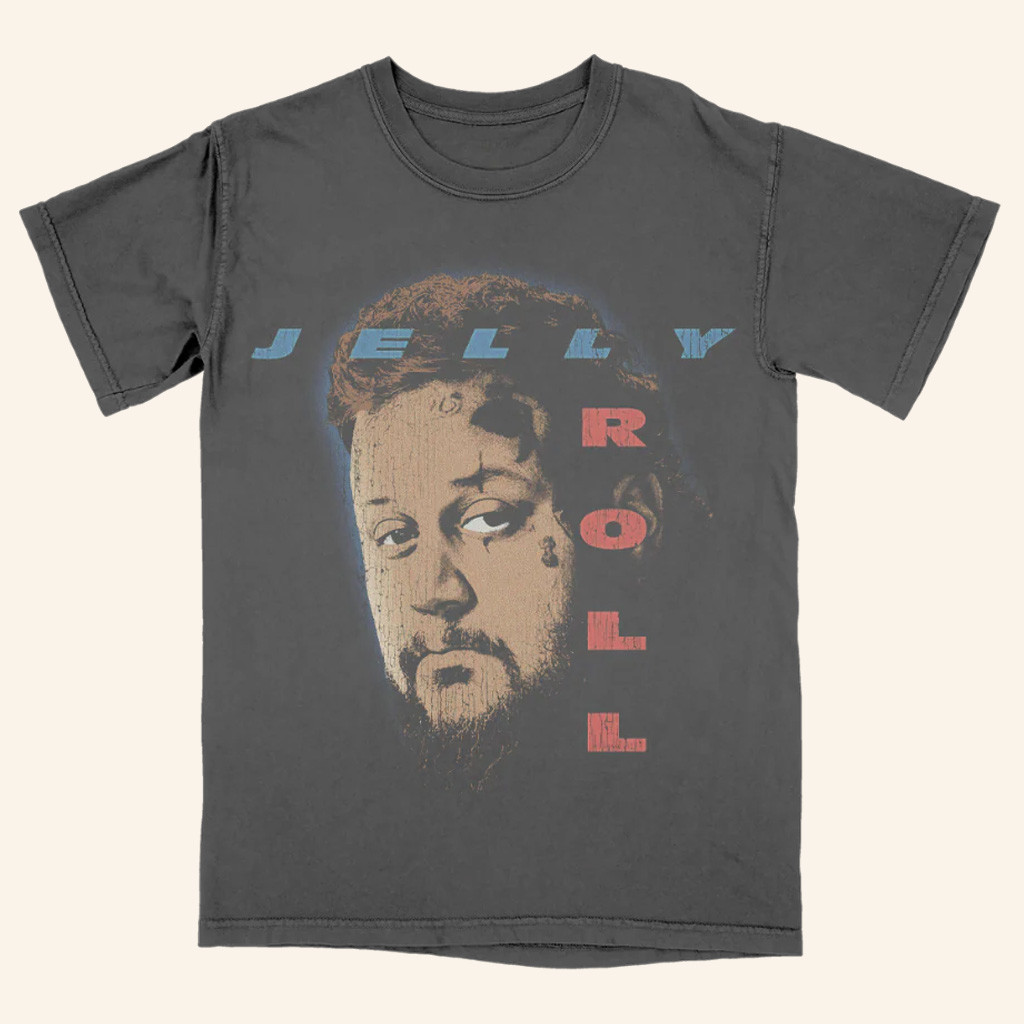 Jelly Roll Merch Vintage Photo T-Shirt Best Gifts For Hip Hop Lovers