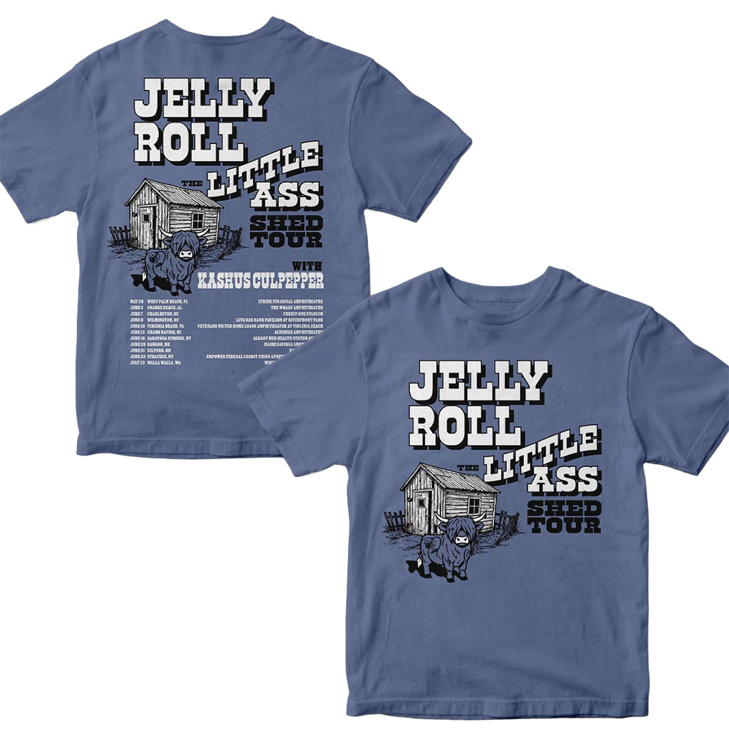 Jelly Roll The Little Ass Shed Tour 2026 T-Shirt North American Schedule Dates Shirt Fan Merch Jelly Roll The Little Ass Shed Tour 2026 T-Shirt North American Schedule Dates Shirt Fan Merch
