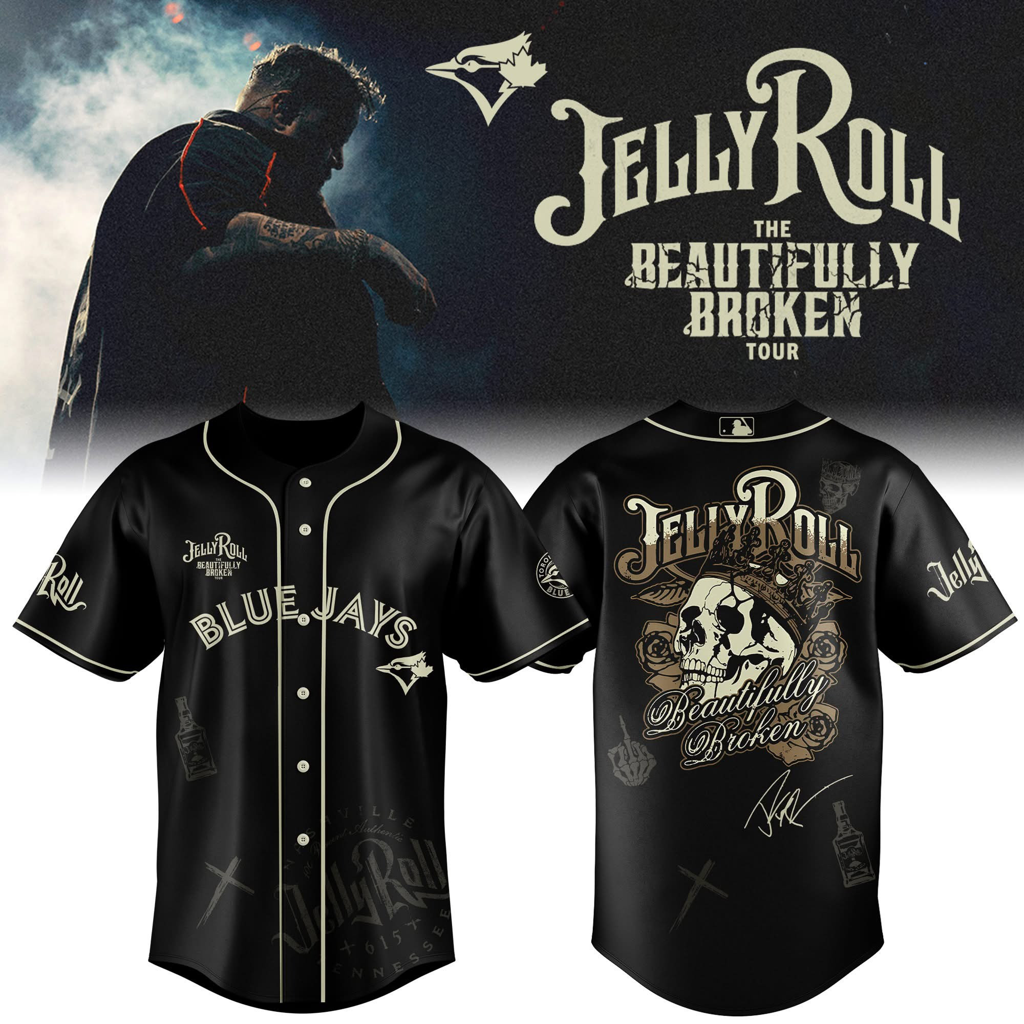 Jelly Roll x Toronto Blue Jays Jersey Gift Ideas For Baseball Fans