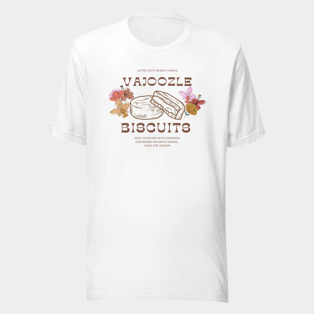 Jen Hamilton Merch Vajoozle Biscuit T-Shirt Birthday Gift For Girlfriend