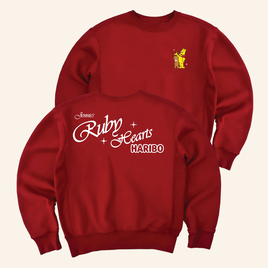 Jennie Merch Jennie X Haribo Crewneck Sweatshirt Christmas Gifts For Son Jennie Merch Jennie X Haribo Crewneck Sweatshirt Christmas Gifts For Son