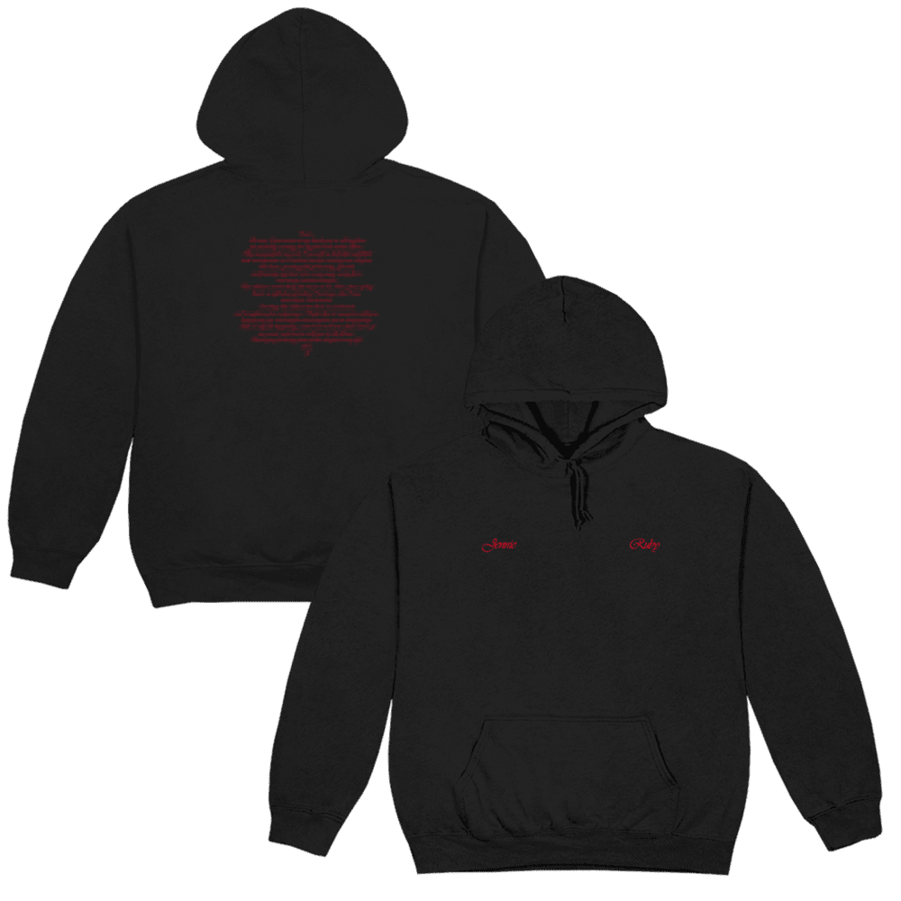 Jennie Merch Ruby Album Kpop Hoodie Ruby Black Hoodie Gifts For Music Fans Jennie Merch Ruby Album Kpop Hoodie Ruby Black Hoodie Gifts For Music Fans