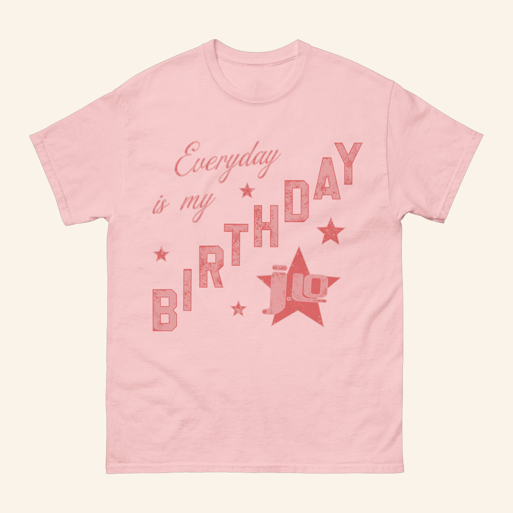 Jennifer Lopez Merch Birthday Star Pink T-Shirt Gifts For Music Fans Jennifer Lopez Merch Birthday Star Pink T-Shirt Gifts For Music Fans