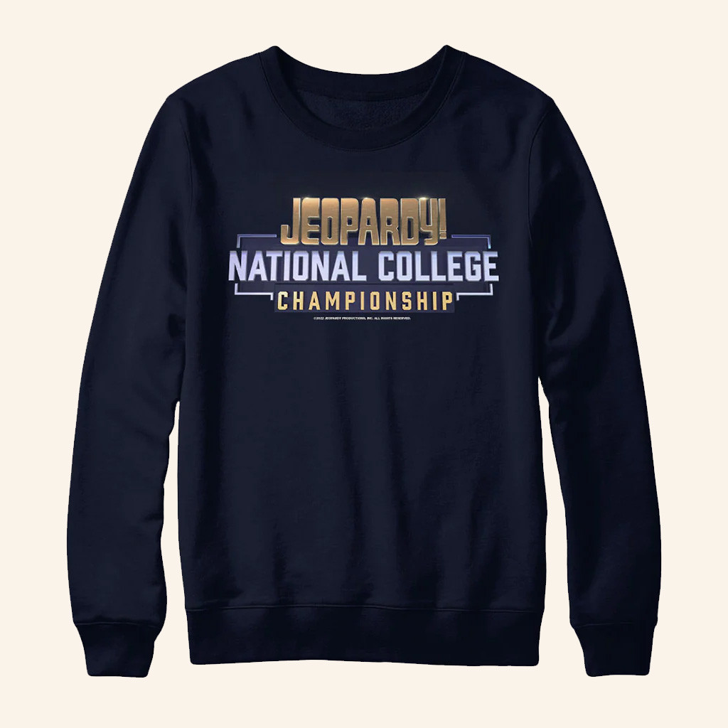 Jeopardy Merch Jeopardy College Tournament Crewneck Sweatshirt Present For Husband