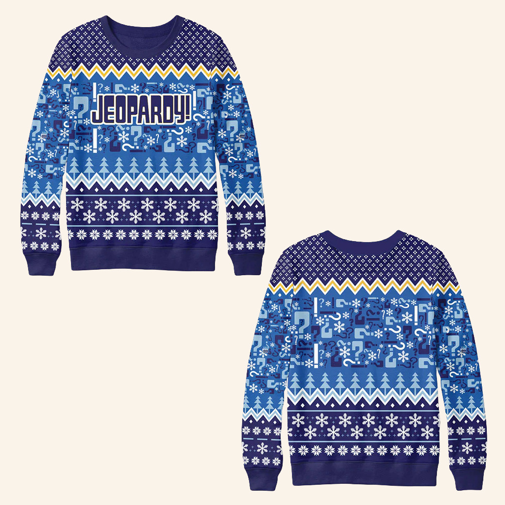 Jeopardy Merch Jeopardy Holiday Ugly Sweater Best Gifts For Boyfriend