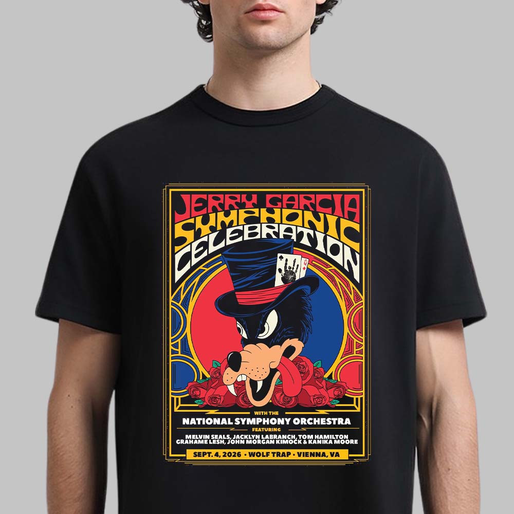 Jerry Garcia Symphonic Celebration T-Shirt National Symphony Orchestra Shirt Music Lover Gift