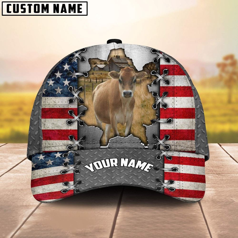 Jersey Customized Name US Flag Cap Farm Cap Farmer Baseball Cap Gift For Farmer