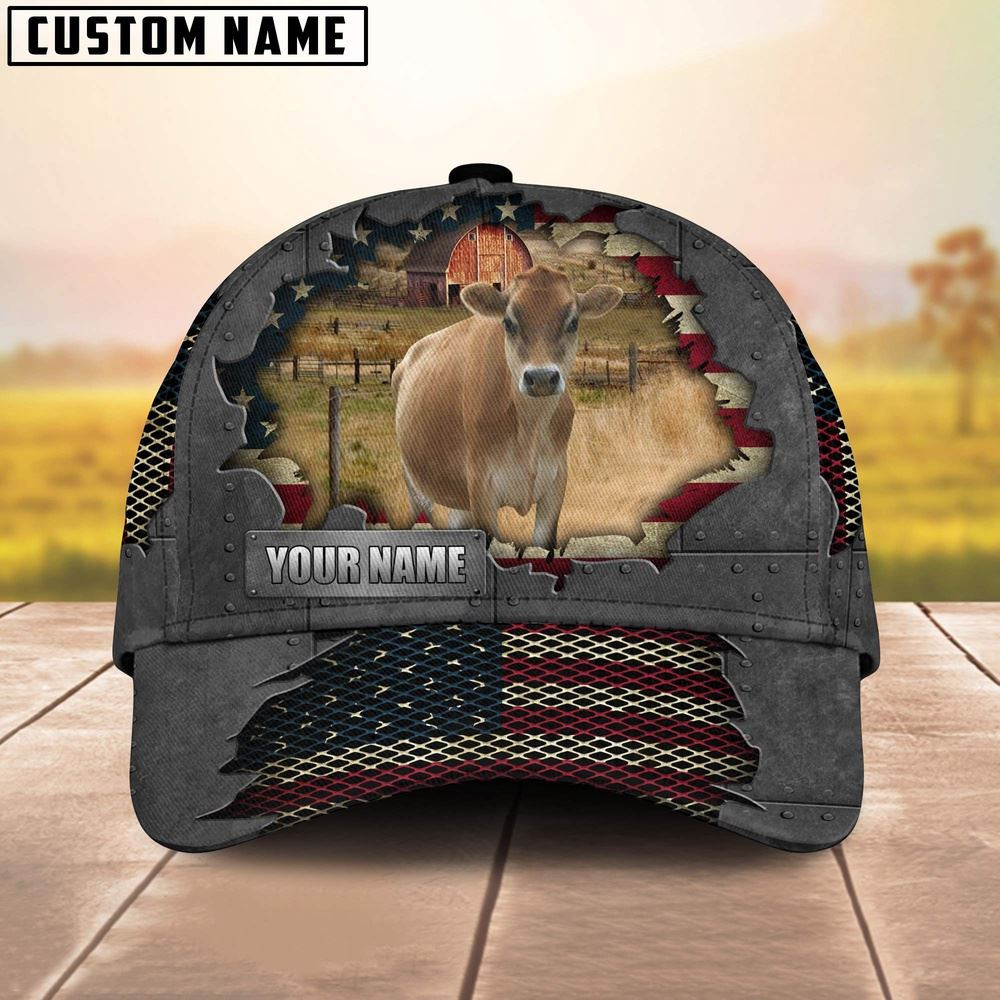 Jersey Customized Name US Flag Net Cap Farm Cap Farmer Baseball Cap Gift For Farmer