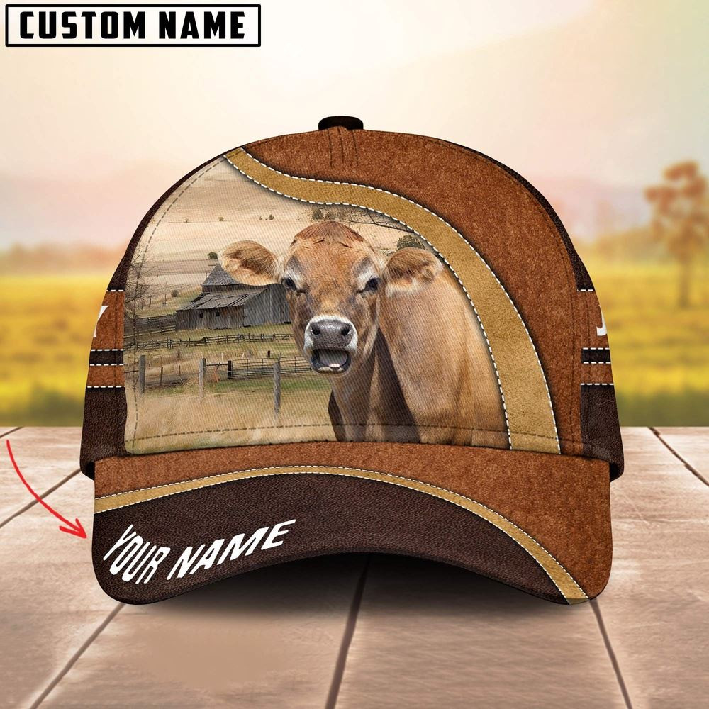 Jersey Happy Face Customized Name Cap Farm Cap Farmer Baseball Cap Gift For Farmer