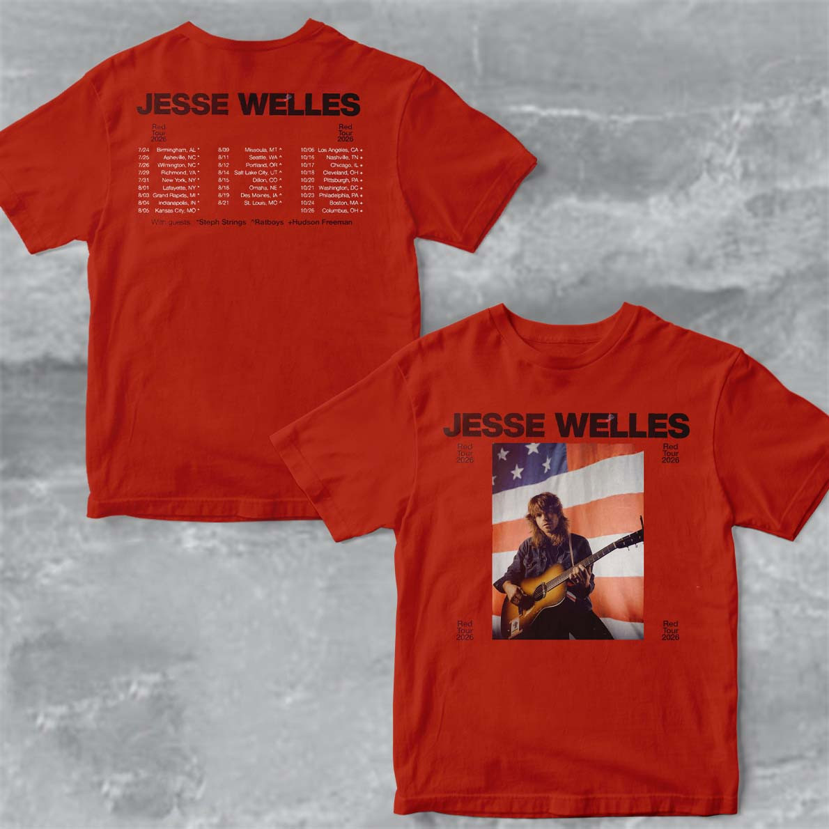 Jesse Welles Tour 2026 North America City Dates T-Shirt Jesse Welles Clothes Fan Gift Idea