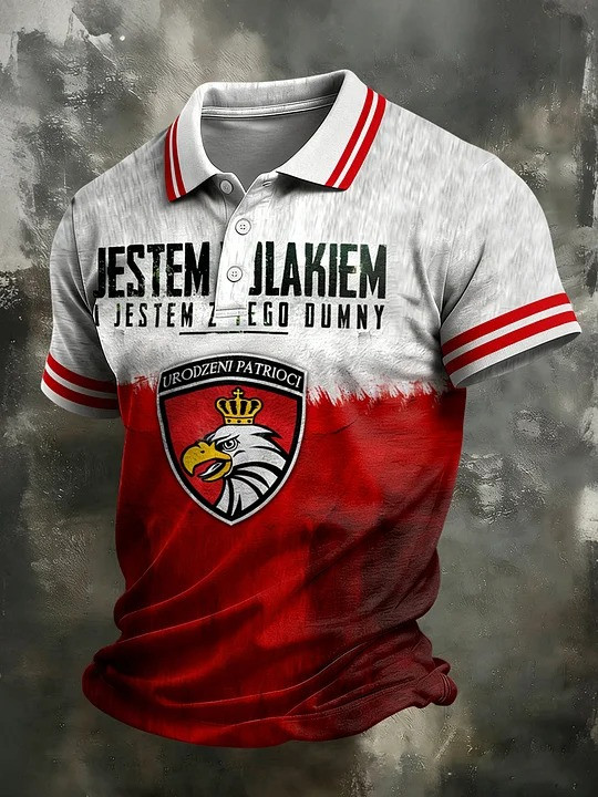 Jestem Polakiem Polish Patriot Polo Shirt Urodzeni Patrioci Heritage Fan Apparel Gift For Polish Men