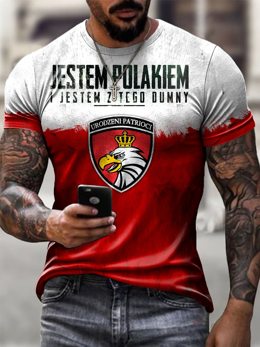 Jestem Polakiem Polish Pride T-Shirt Poland Heritage Urodzeni Patrioci Gift For Polish Americans