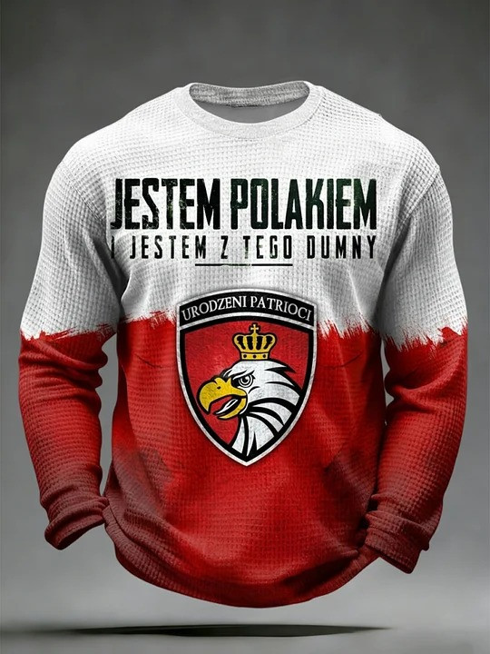 Jestem Polakiem Proud To Be Polish Long Sleeve Shirt Urodzeni Patrioci Eagle Heritage Apparel Gift Ideas
