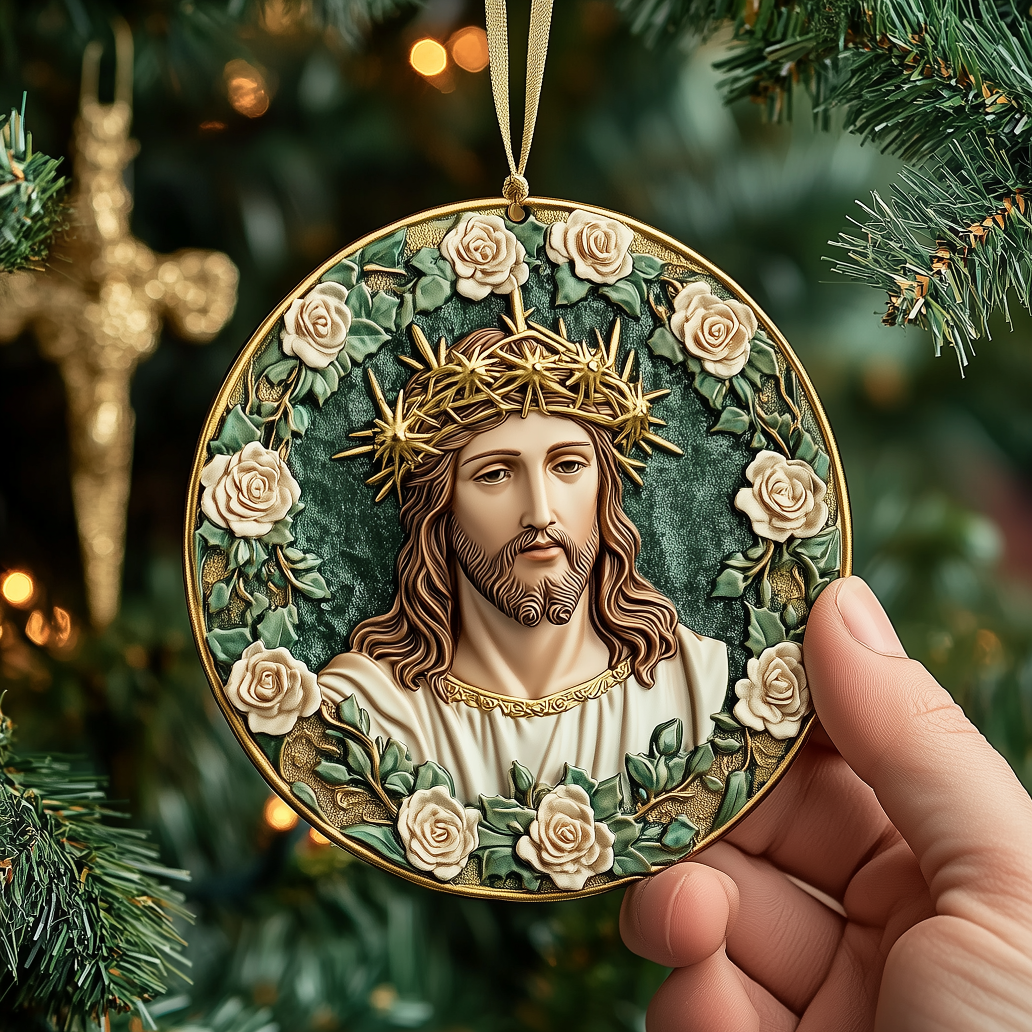 Jesus Acrylic Ornament Christmas Ornament for Her