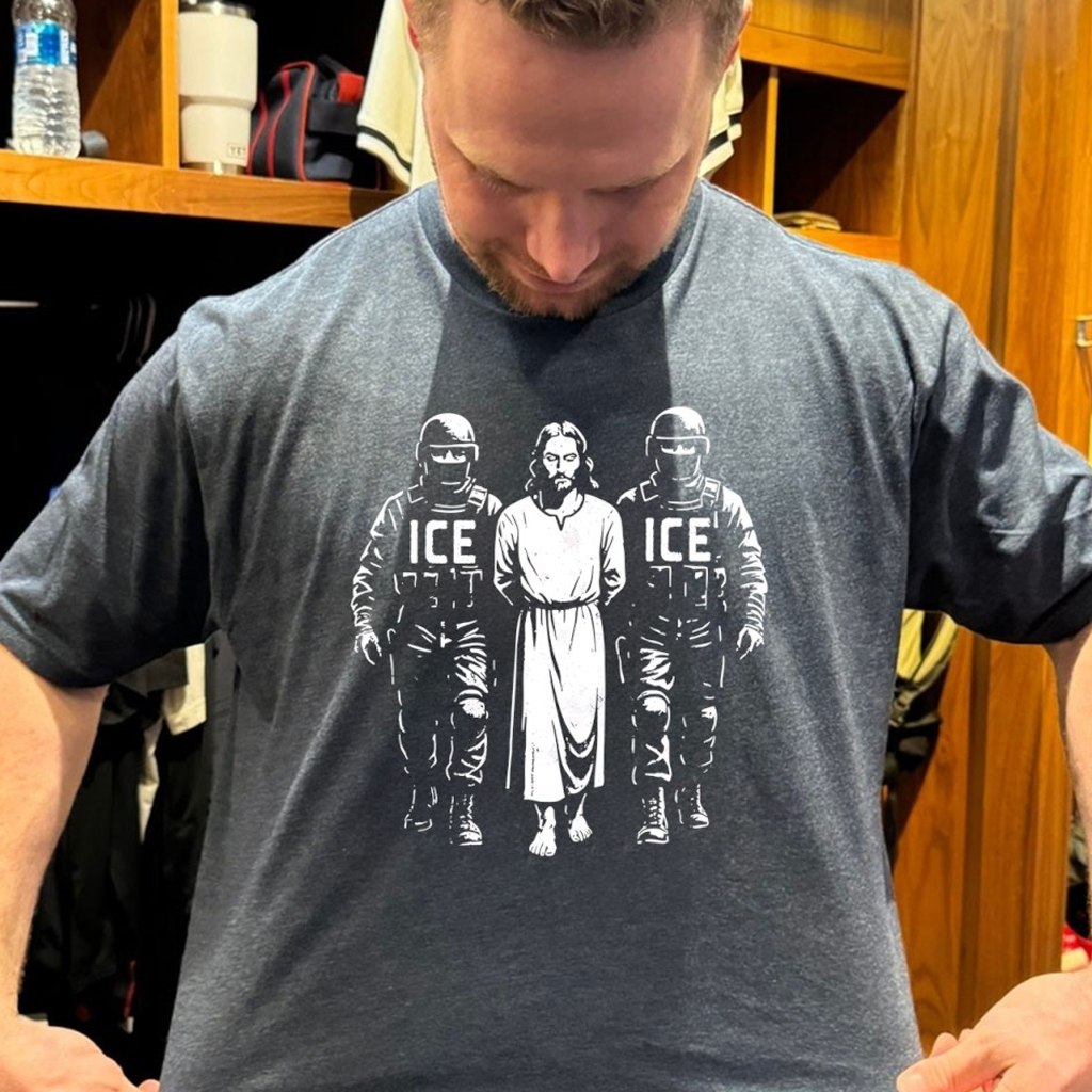 Jesus Arrested By ICE Political Protest T-Shirt Birthday Gift Ideas For Brother Jesus Arrested By ICE Political Protest T-Shirt Birthday Gift Ideas For Brother