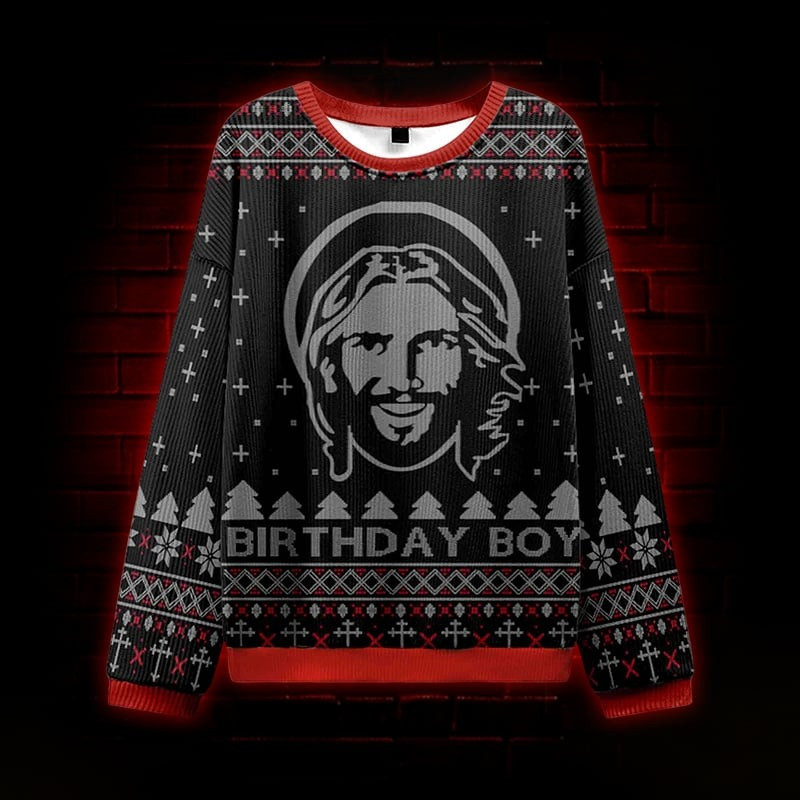 Jesus Birthday Boy Ugly Christmas Sweater Funny Xmas Apparel Cozy Gifts For Jesus Lovers