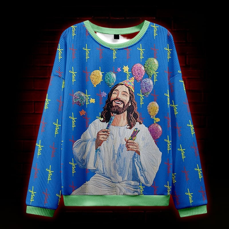 Jesus Birthday Ugly Christmas Sweater Special Xmas Clothing Gifts For Jesus Lovers