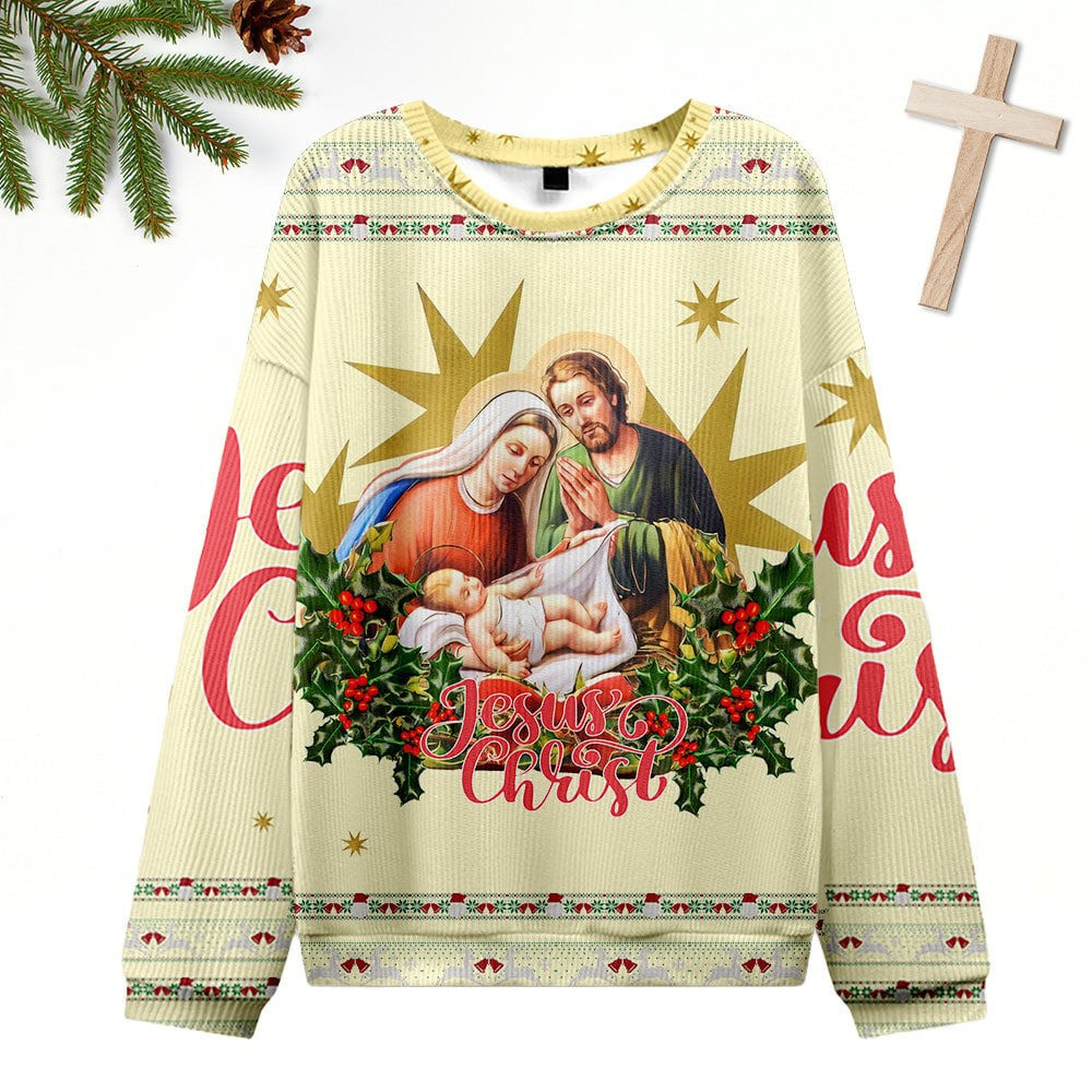 Jesus Christ Nativity Ugly Christmas Sweater Special Jesus Clothing Xmas Gifts For Her