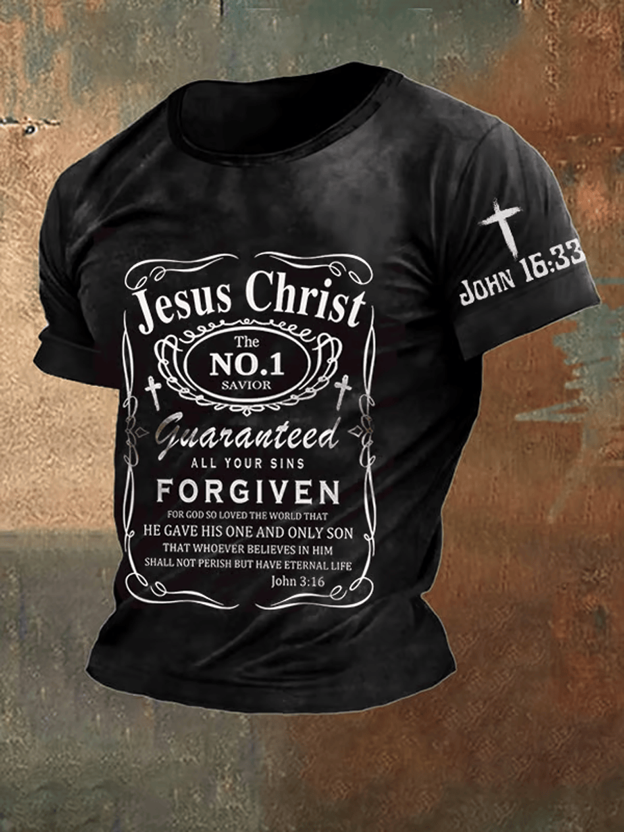 Jesus Christ Wash T-Shirt Bible Verse Faith Shirt Savior Forgiven Christian Clothes