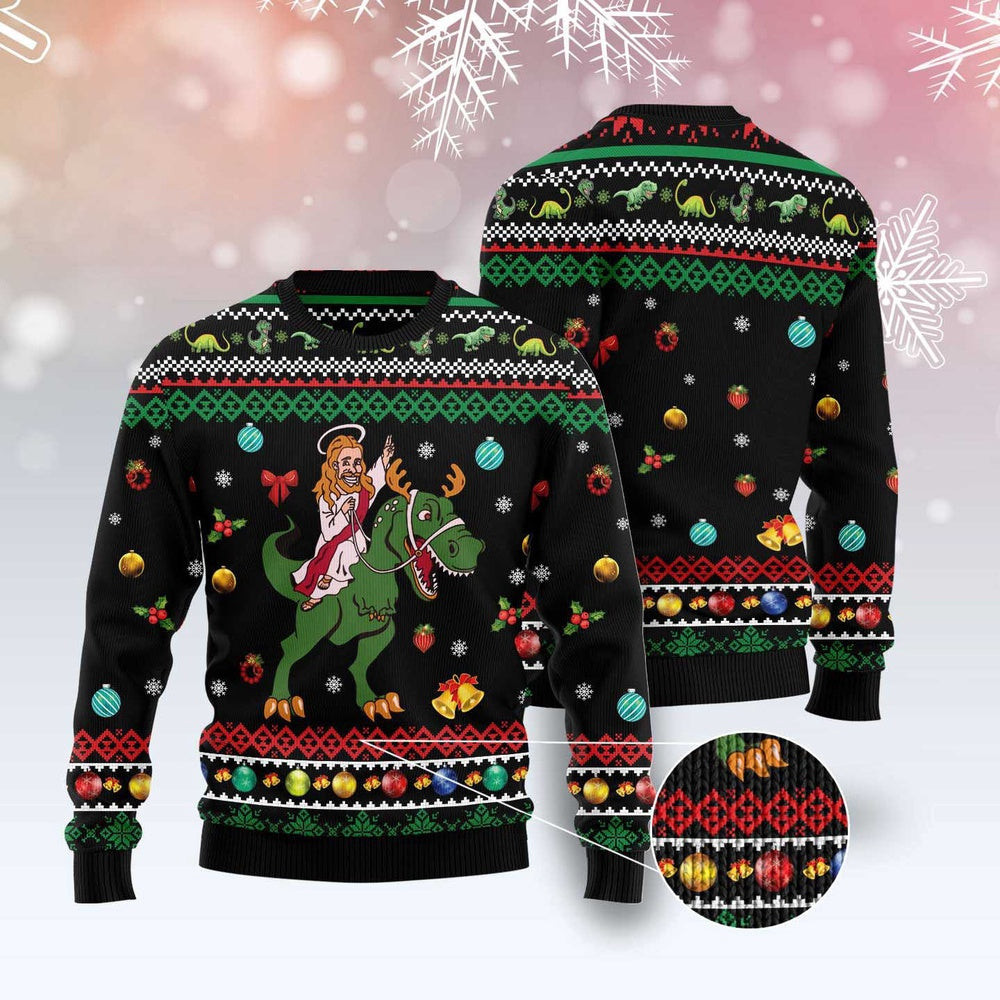 Jesus Christmas Ugly Christmas Sweater Funny Ugly Christmas Sweater Xmas Gifts