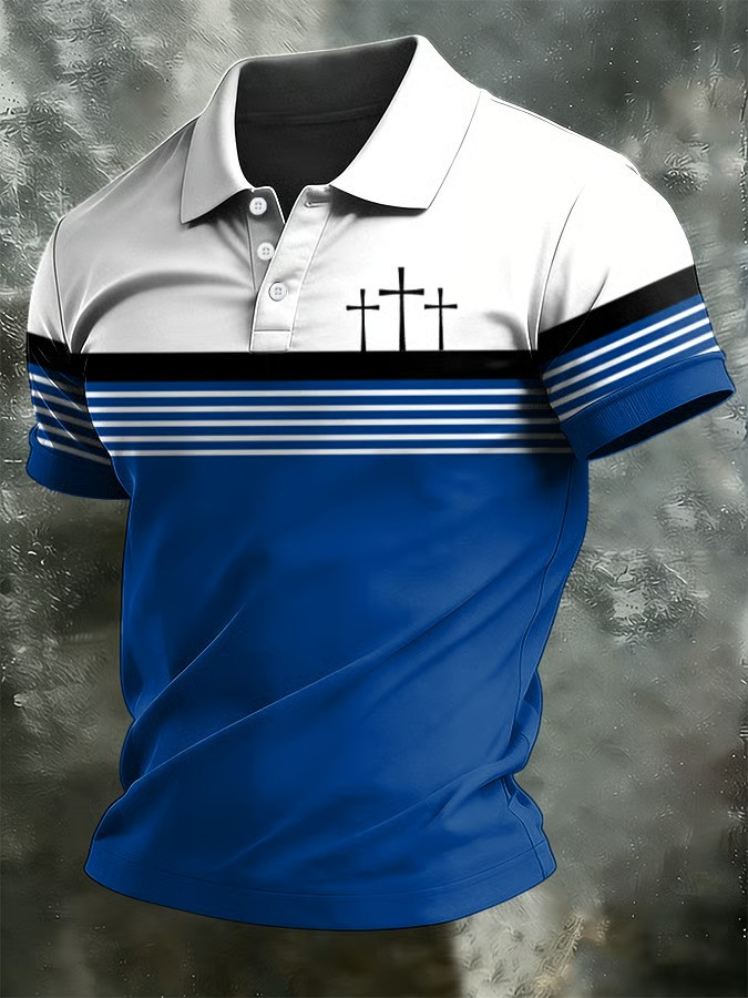 Jesus Cross Polo Shirt Christian USA Faith Apparel Patriotic Spiritual Gift For Believers Ideas