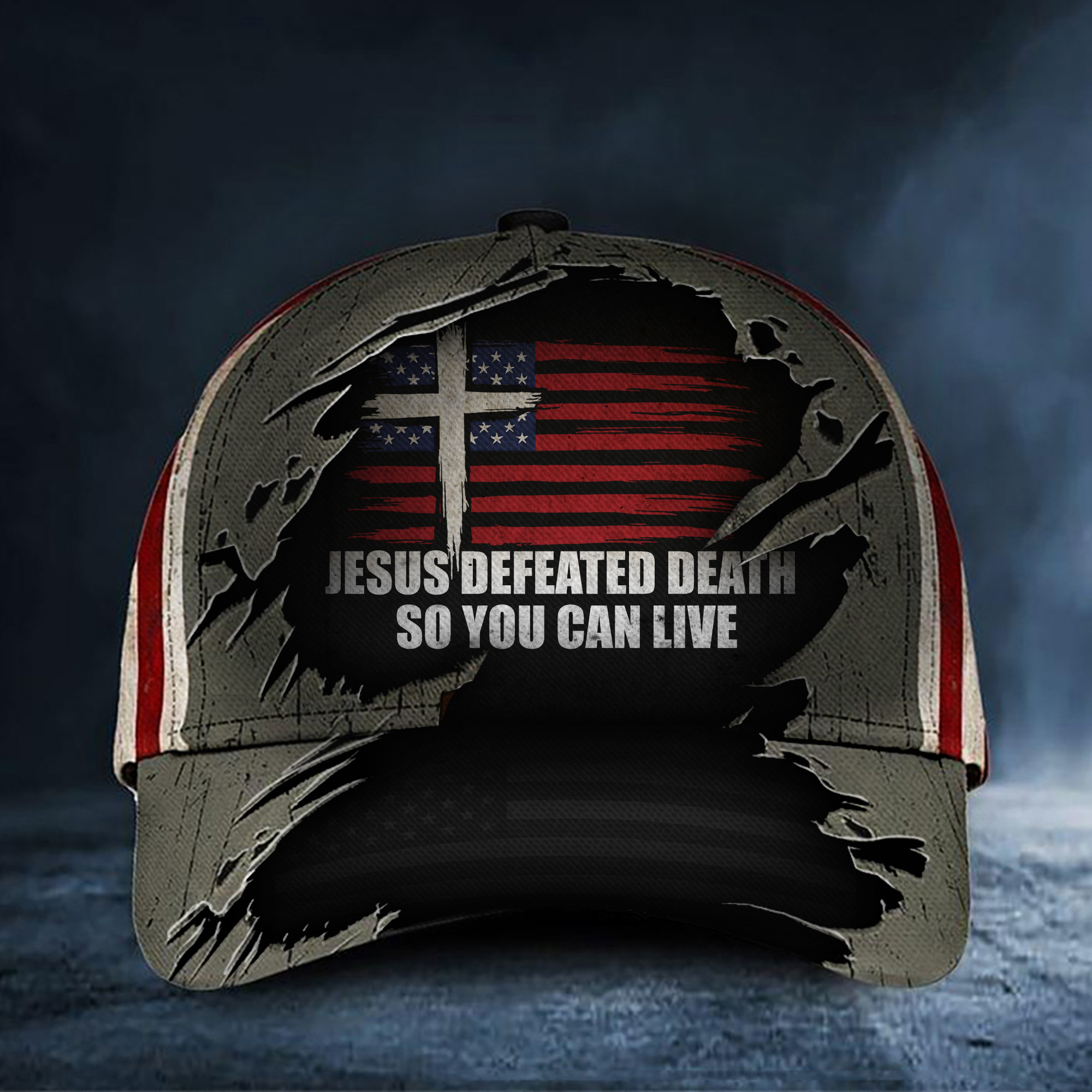 Jesus Defeated Death Charlie Kirk Hat So You Can Live Unique Tribute Baseball Cap Gifts
