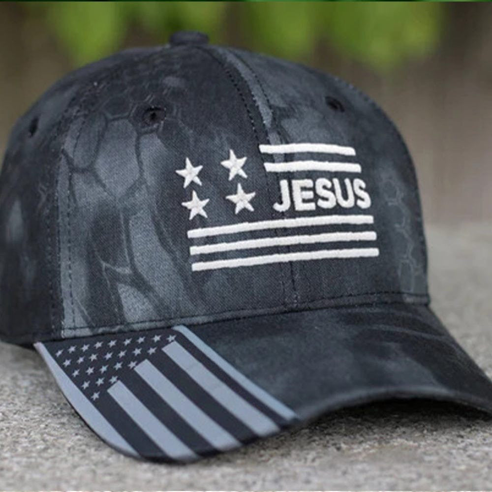Jesus Embroidered Camo Hat Jesus Lovers Christian Hats For Men Patriotic Gifts Jesus Embroidered Camo Hat Jesus Lovers Christian Hats For Men Patriotic Gifts