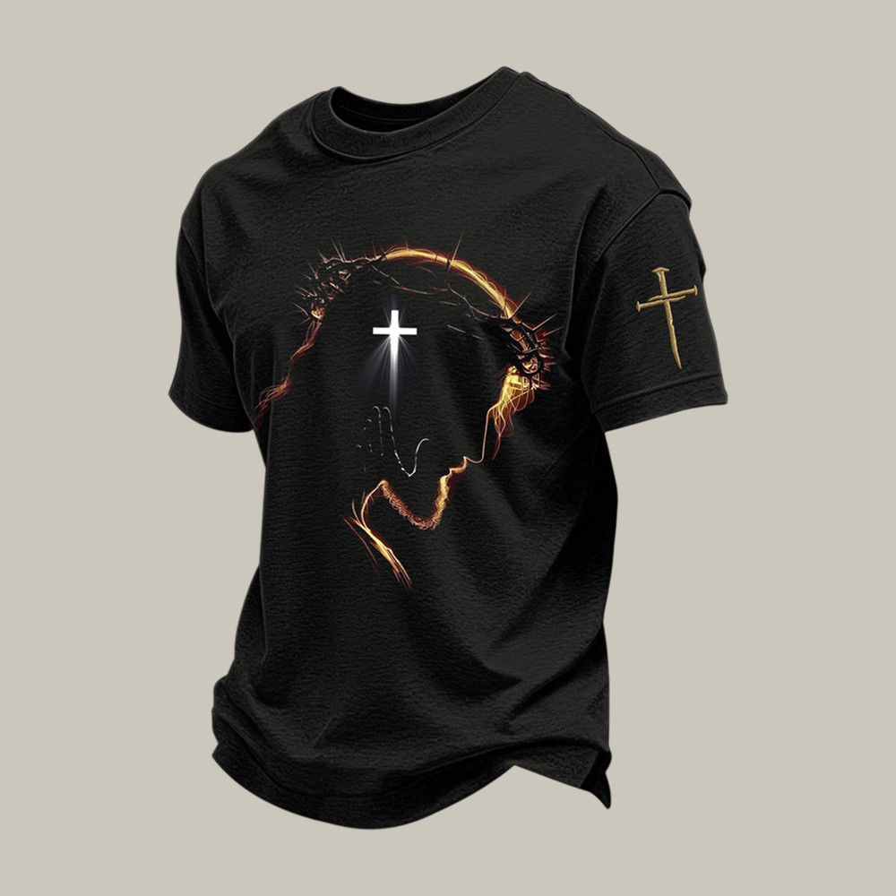Jesus Faith Cross T-Shirt Faith Over Fear Shirt Present Idea For Religious Followers