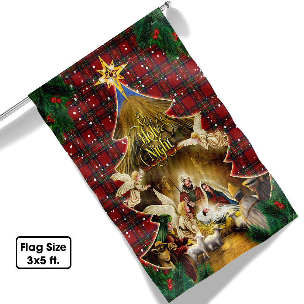 Jesus Family O Holy Night Jesus Christmas Flag Christmas 2025