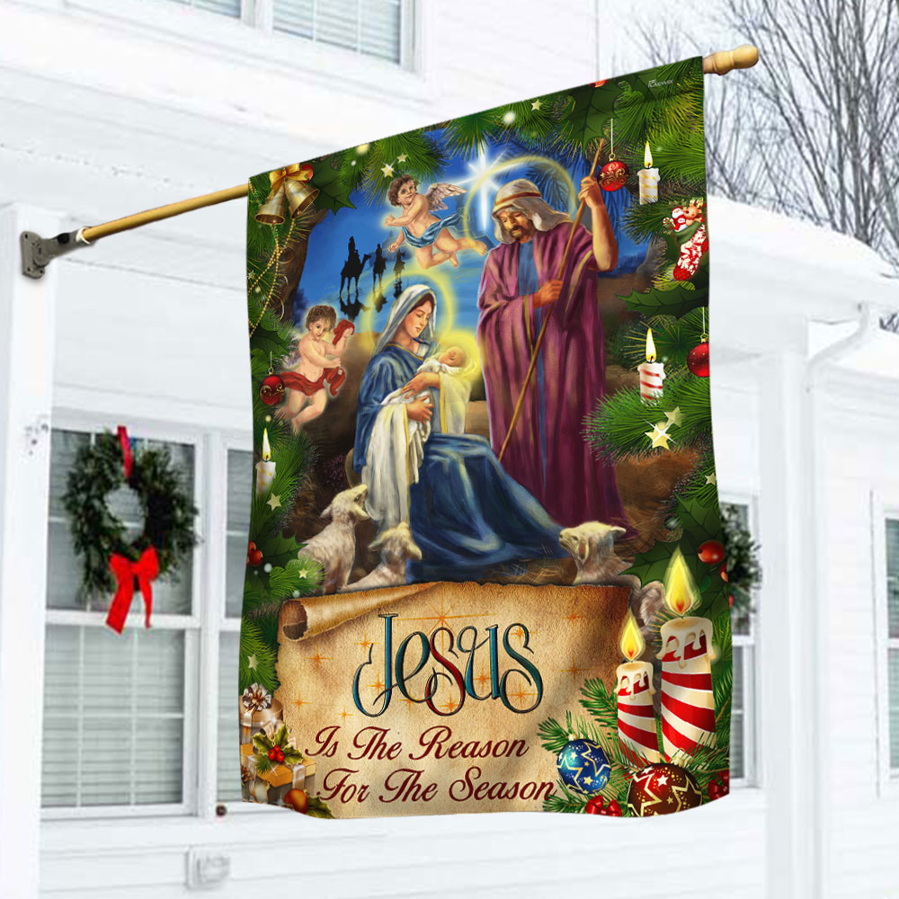 Jesus Flag Nativity Of Jesus Christmas Flag