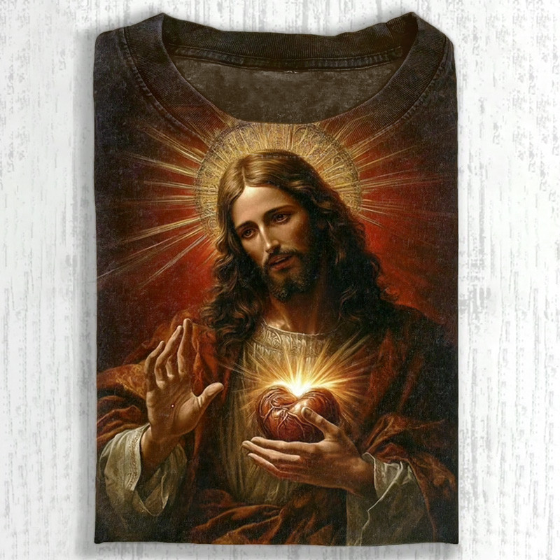 Jesus Graphic Vintage T-Shirt In God We Trust Shirt Best Gift For Christians