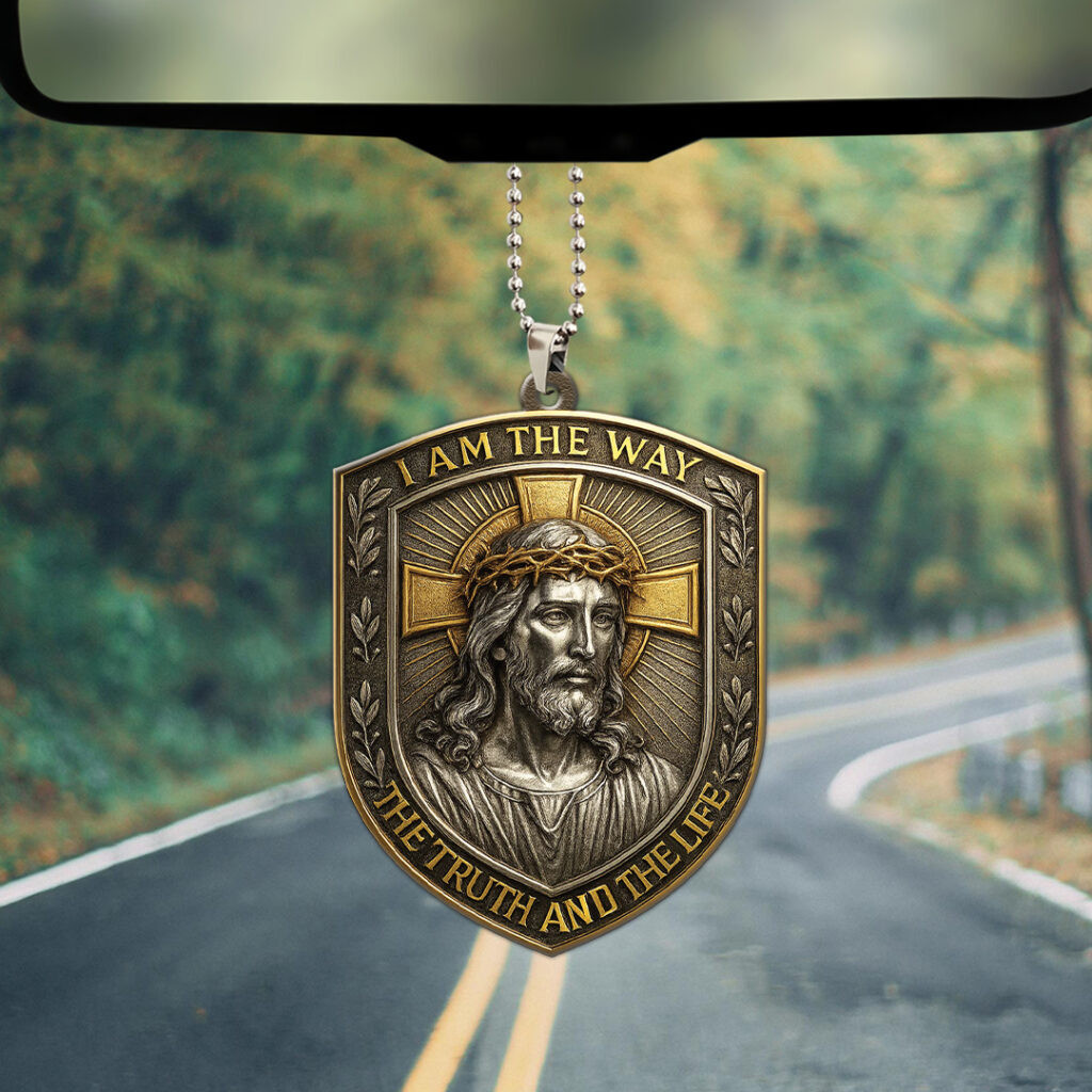 Jesus I Am The Way The Truth And The Life Car Ornament Christian Car Hanging Gifts