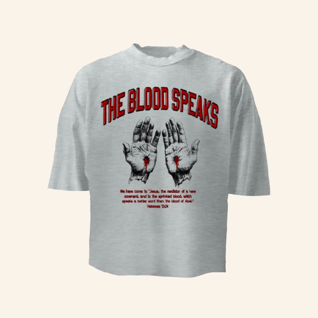 Jesus Image Merch The Blood Speaks T-Shirt Christian Clothing Christmas Gifts For Wife Jesus Image Merch The Blood Speaks T-Shirt Christian Clothing Christmas Gifts For Wife